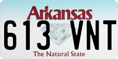 AR license plate 613VNT