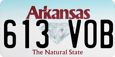 AR license plate 613VOB