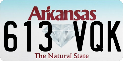 AR license plate 613VQK