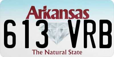 AR license plate 613VRB