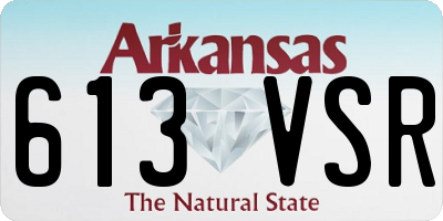 AR license plate 613VSR