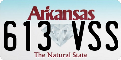 AR license plate 613VSS