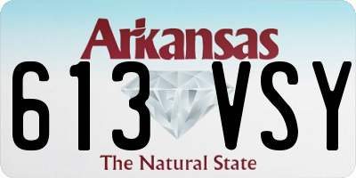 AR license plate 613VSY