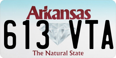 AR license plate 613VTA