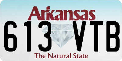 AR license plate 613VTB