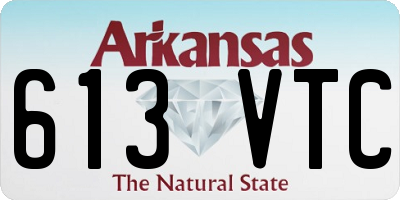 AR license plate 613VTC