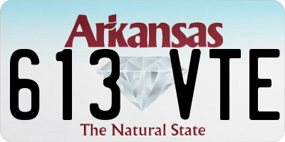AR license plate 613VTE
