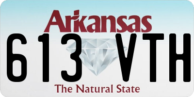 AR license plate 613VTH