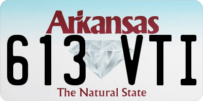 AR license plate 613VTI