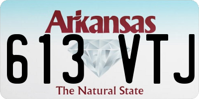 AR license plate 613VTJ