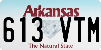 AR license plate 613VTM
