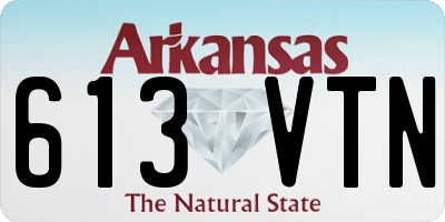 AR license plate 613VTN
