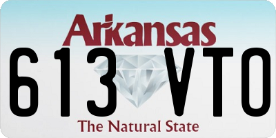 AR license plate 613VTO