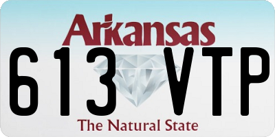 AR license plate 613VTP