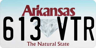AR license plate 613VTR
