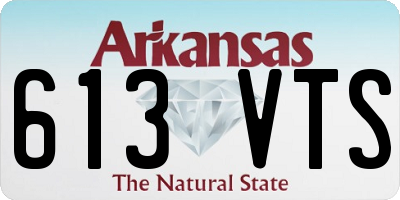 AR license plate 613VTS