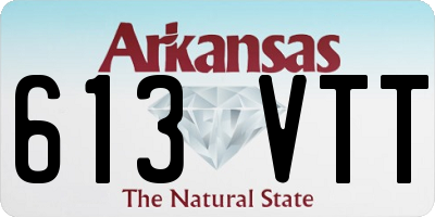 AR license plate 613VTT