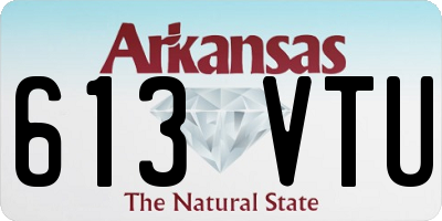 AR license plate 613VTU