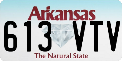 AR license plate 613VTV
