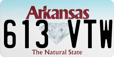 AR license plate 613VTW
