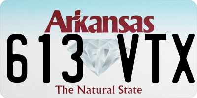 AR license plate 613VTX