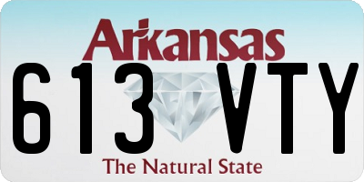 AR license plate 613VTY