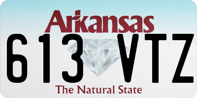 AR license plate 613VTZ