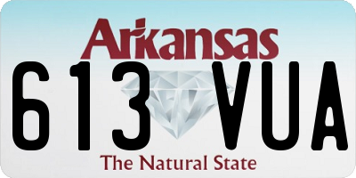 AR license plate 613VUA