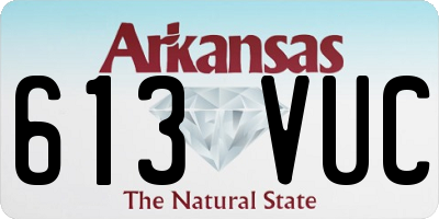 AR license plate 613VUC
