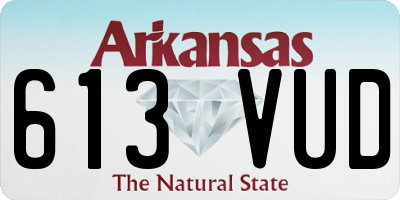 AR license plate 613VUD
