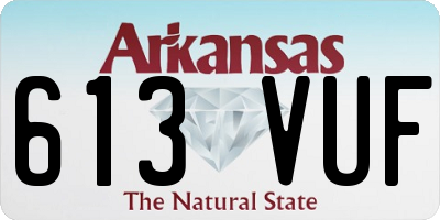 AR license plate 613VUF
