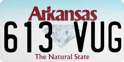AR license plate 613VUG