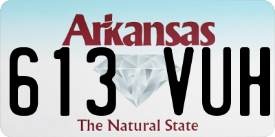 AR license plate 613VUH