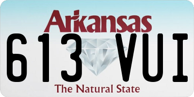 AR license plate 613VUI