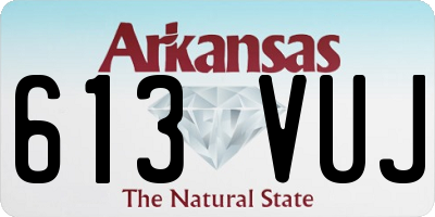 AR license plate 613VUJ