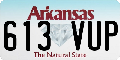 AR license plate 613VUP