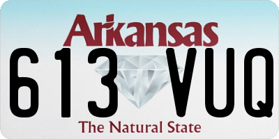 AR license plate 613VUQ