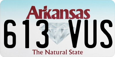 AR license plate 613VUS