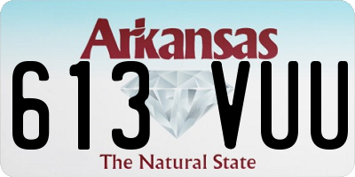 AR license plate 613VUU