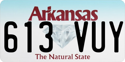 AR license plate 613VUY