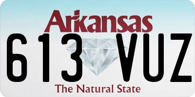 AR license plate 613VUZ