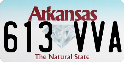 AR license plate 613VVA