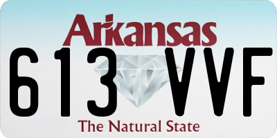 AR license plate 613VVF