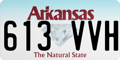 AR license plate 613VVH