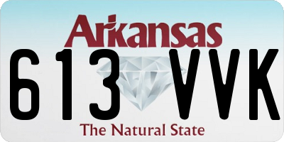AR license plate 613VVK