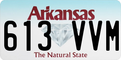 AR license plate 613VVM