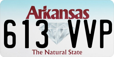 AR license plate 613VVP