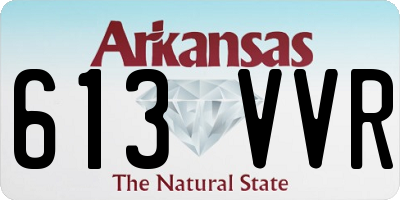 AR license plate 613VVR