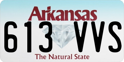 AR license plate 613VVS