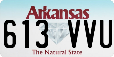 AR license plate 613VVU